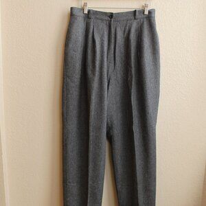 Easy Pieces vintage 80's high waist herringbone tweed pants 10